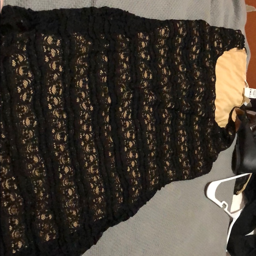 Lace overlay dress